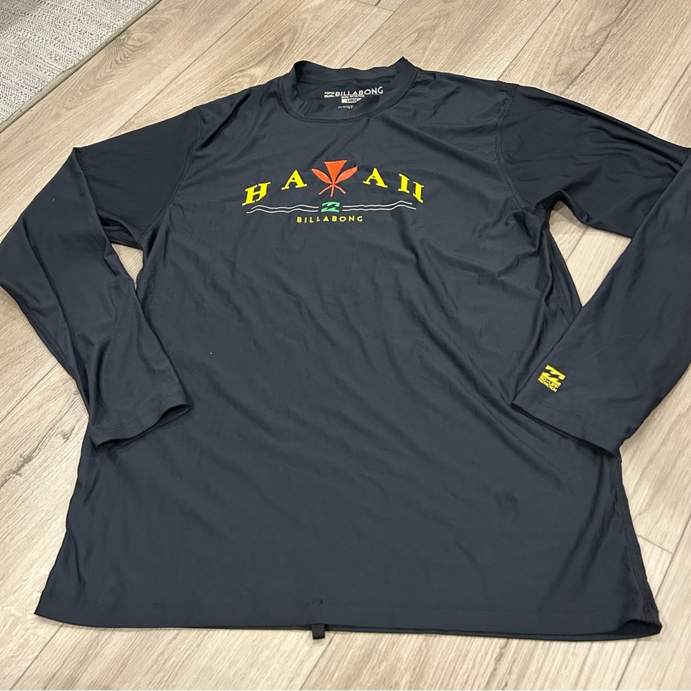 Billabong Hawaii UPF Long Sleeve Rash Guard Surf Shirt